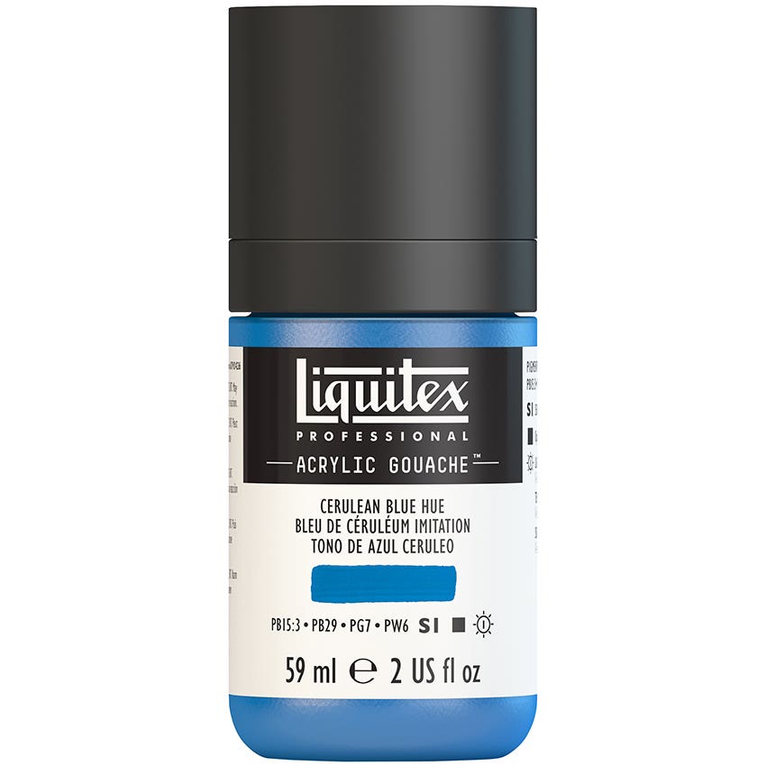 GOUACHE 470 - 59ML AZUL CERÚLEO Liquitex Nacional Librería