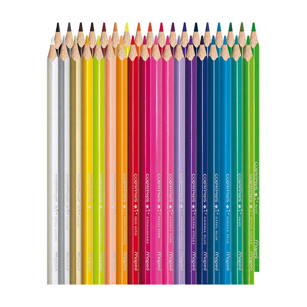 Lapices colores x36 Estuche de cartón Maped Nacional Librería