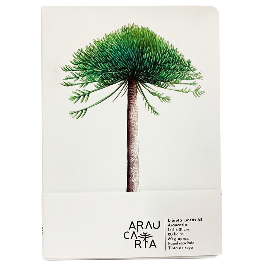 Lib. Lín. 14,8x21cm Araucaria Araucaria Artel Nacional Librería
