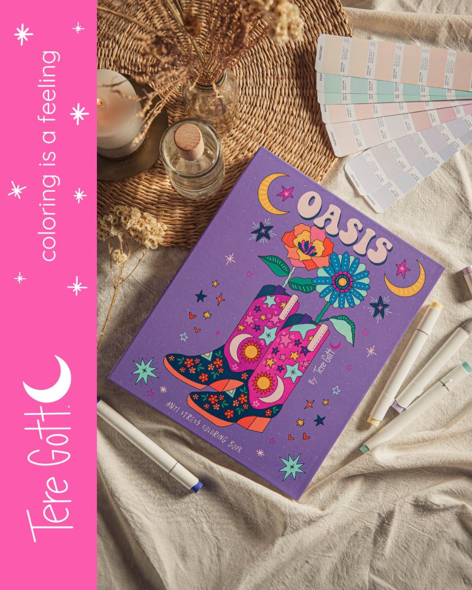 LIBRO OASIS COLOREABLE TERE GOTT Tere Gott Nacional Librería