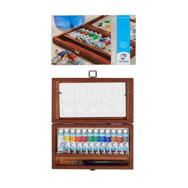 Maleta 12 acuarelas Van Gogh + accesorio Talens Nacional Librería