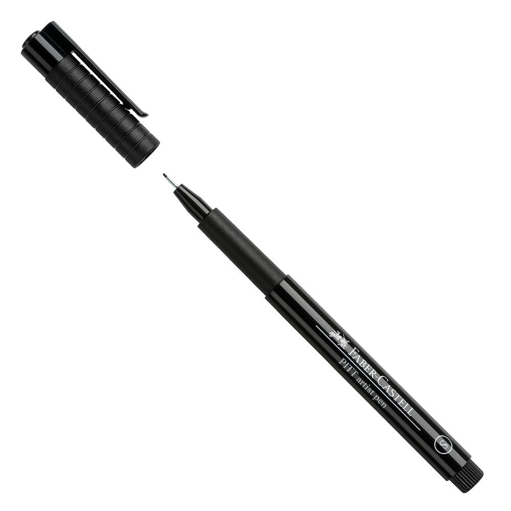 Marcador FABER Pitt Superfino Negro Faber Castell Nacional Librería