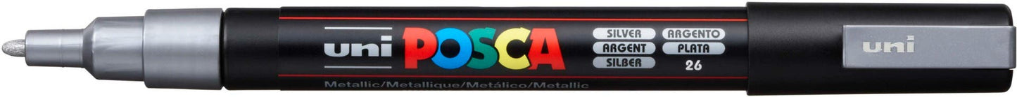MARCADOR POSCA 3M PLATEADO Posca Nacional Librería