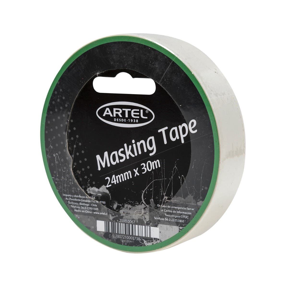 Masking Tape Rollo 24mm x 30mt Artel Nacional Librería