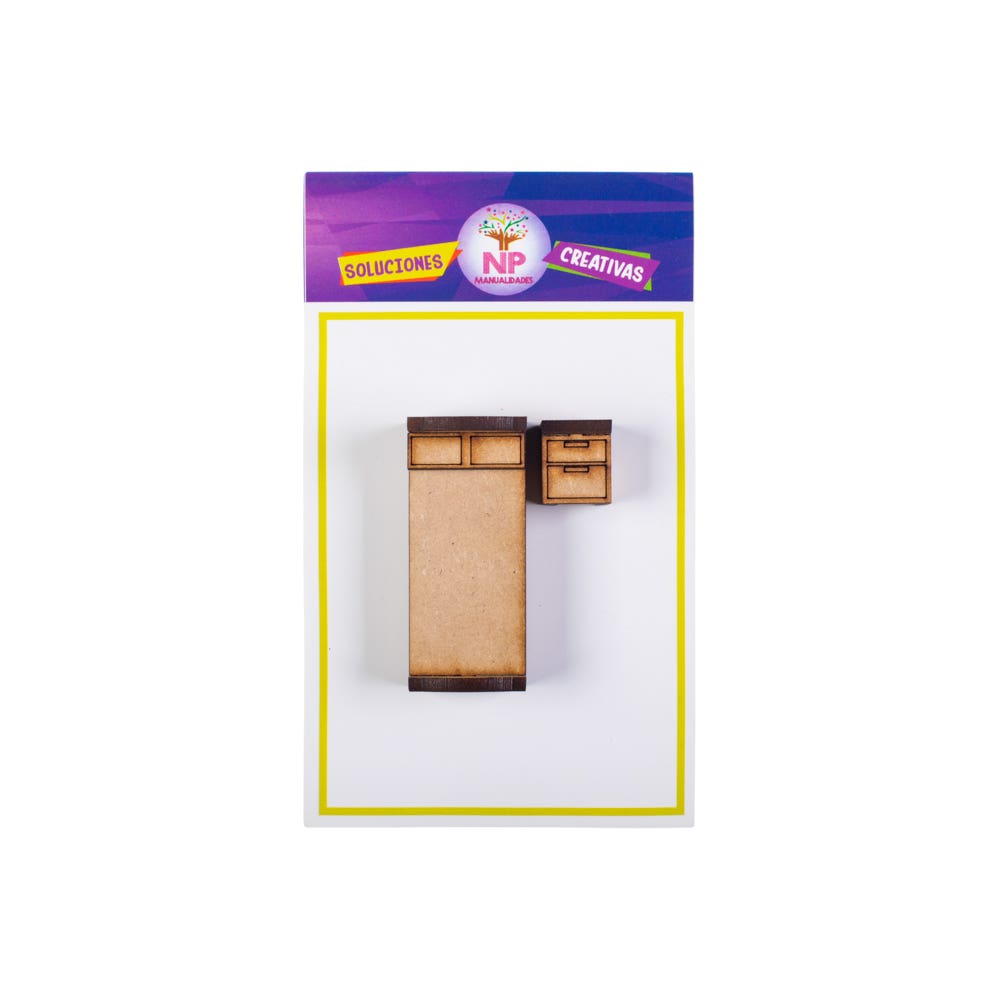 Mueble maqueta Set Dormitorio 1p Np Manualidades Nacional Librería
