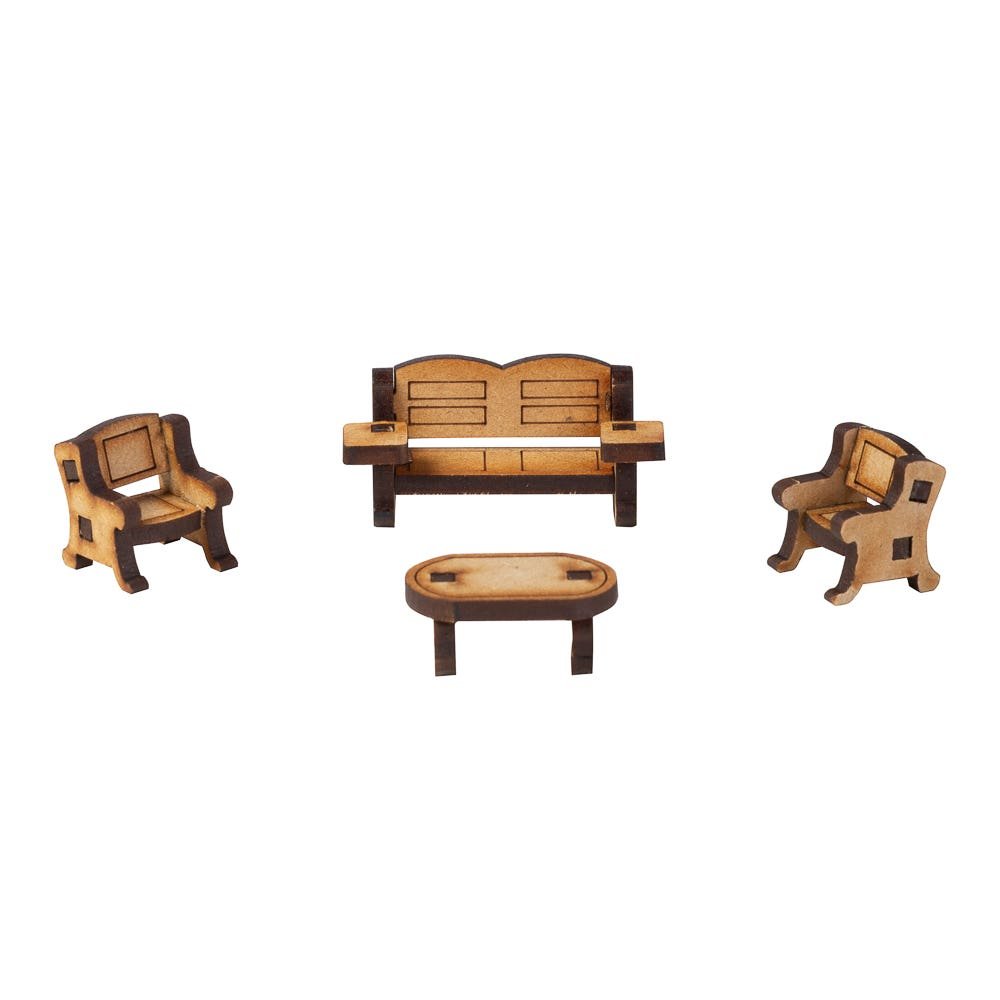 Mueble maqueta Set Living Np Manualidades Nacional Librería