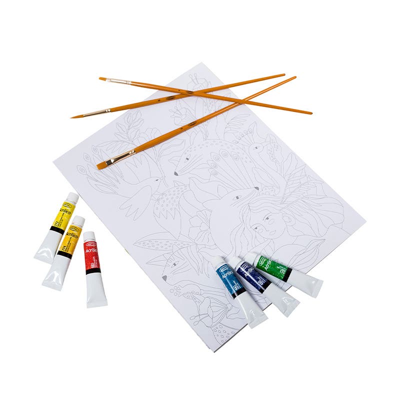 Pack Colorear en Acrílico Artel Nacional Librería