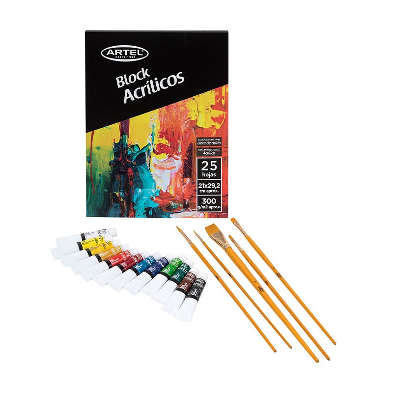 Pack Pintura en Acrílico Artel Nacional Librería