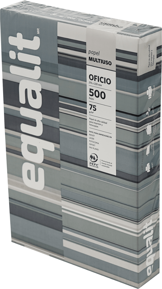 PAPEL FOTOCO.EQUALIT OFICIO 500HJS Equalit Nacional Librería