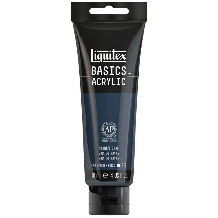 PINT.ACRILICA BASIC GRIS DE PAYNE 118ML Liquitex Nacional Librería