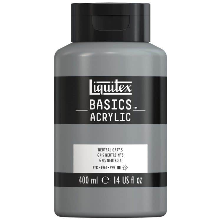 PINT.ACRILICA BASIC GRIS NEUTRO 400ml Liquitex Nacional Librería