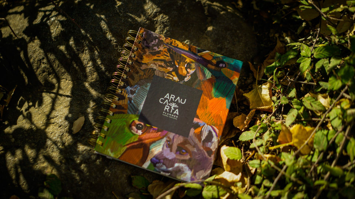 Planner 17,4x21,4cm Fauna Ch. Araucaria Artel Nacional Librería