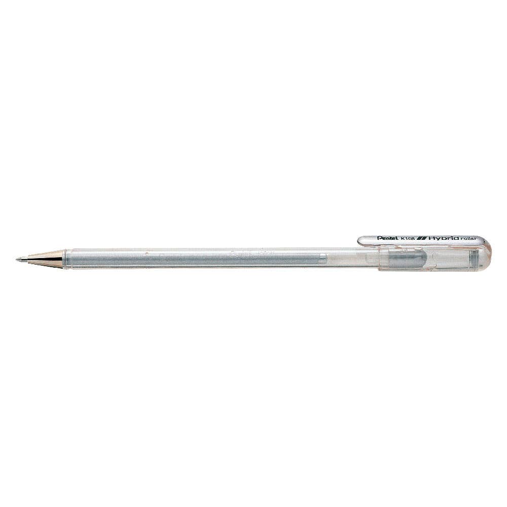 Roller HYBRID Gel Pentel Plata 0,8 Pentel Nacional Librería
