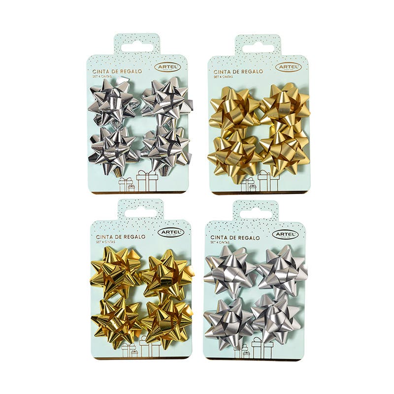 Set 4 Cintas Moños de Regalo Artel Artel Nacional Librería