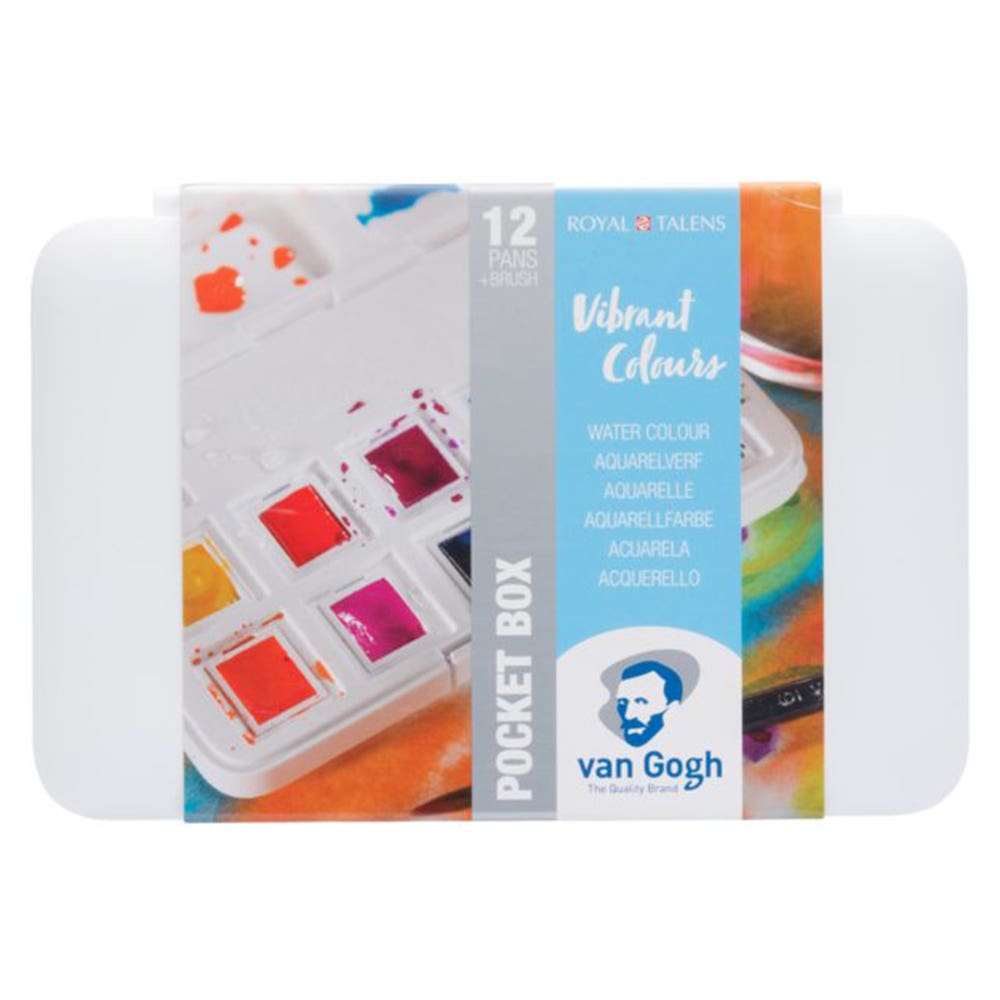 Set Acuarela Van Gogh 12 Col Vibrant Talens Nacional Librería