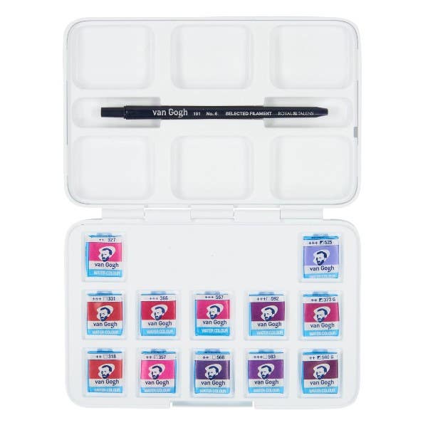 Set Acuarela VGH rosa violeta 12 col pas Talens Nacional Librería