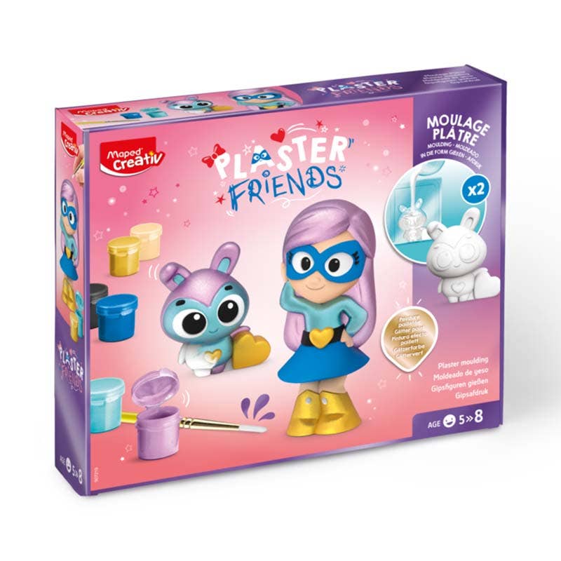 Set Figuras de Yeso Super Girl Maped Nacional Librería