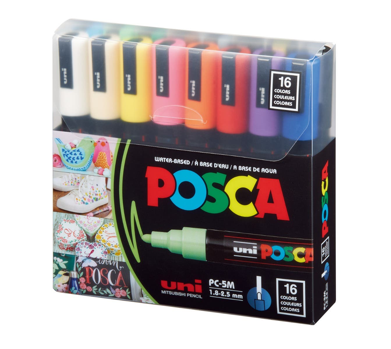 SET MARCADOR POSCA 5M 16 COLORES Posca Nacional Librería