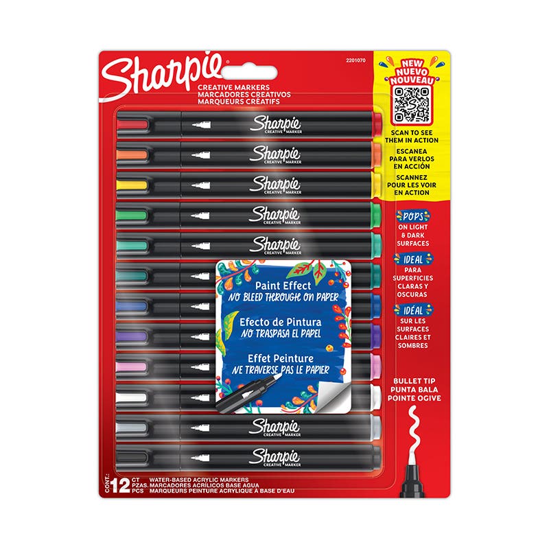 Sharpie Acrylic Punta Bala TjX12 Sharpie Nacional Librería