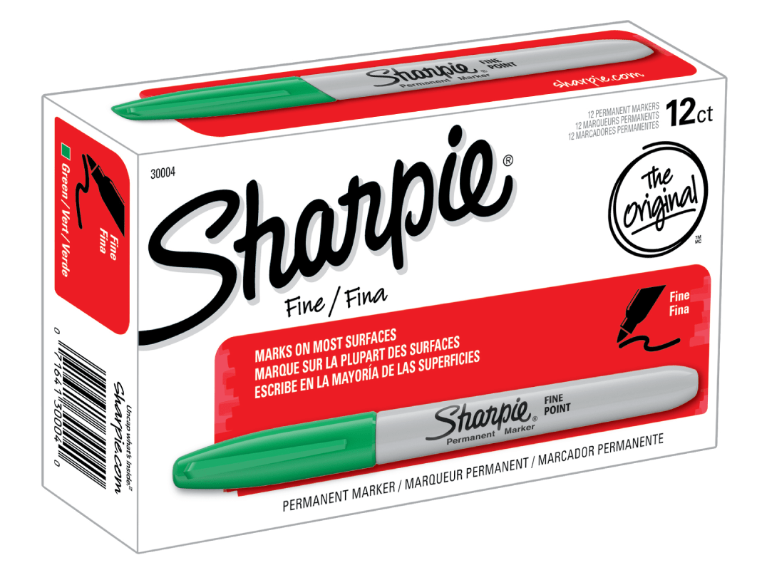Sharpie Punta Fina Verde Sharpie Nacional Librería