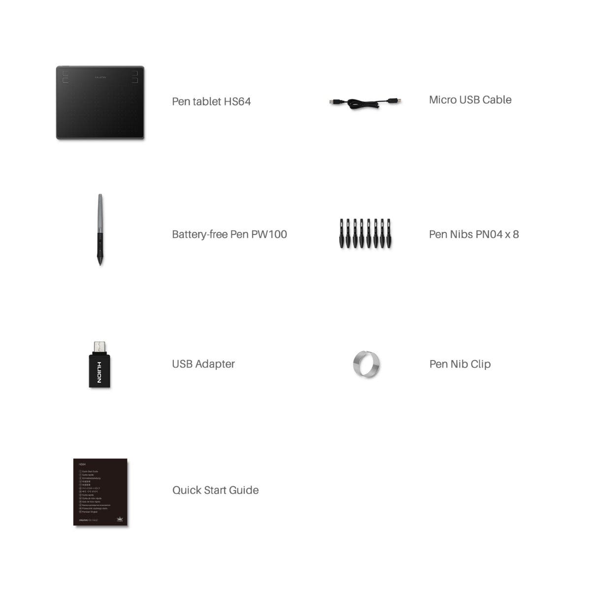 Tableta Digital Huion HS64 Huion Nacional Librería