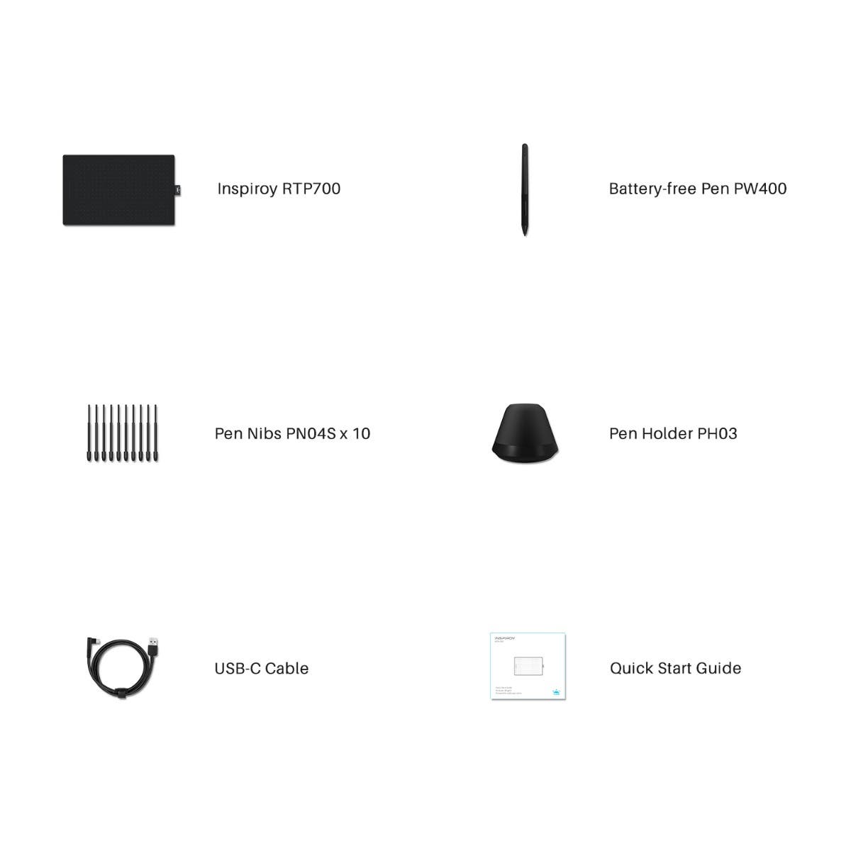Tableta Digital Huion Inspiroy RTP - 700 Huion Nacional Librería