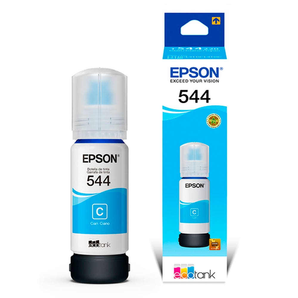 Tinta Botella T544 DYE Cyan Epson Nacional Librería