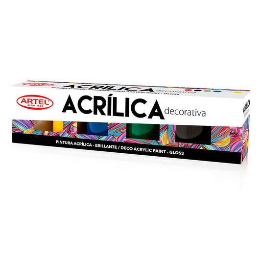 Est Pint Acril Decorativa 6 col 15ml