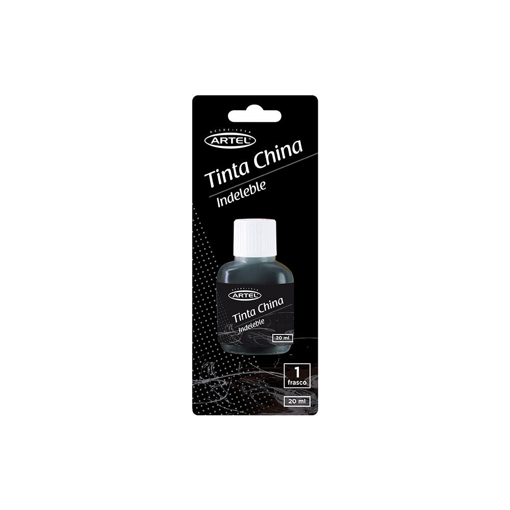 BL:Fco 20 cc Tinta china Artel negra