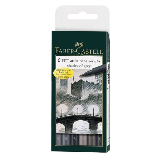 167104 MARCAD. JGO.6 ROT.PITT ARTIST SHA Faber Castell Nacional Librería