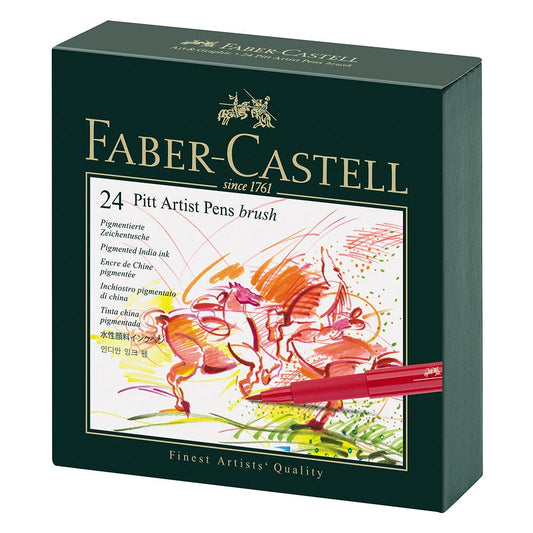 167147 MARCAD. PITT ARTIST PEN * 24 JGO. Faber Castell Nacional Librería