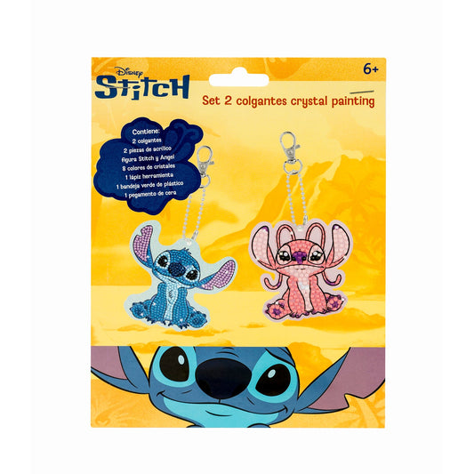 Set 2 Colgantes Crystal Painting Artel Diseño Stitch
