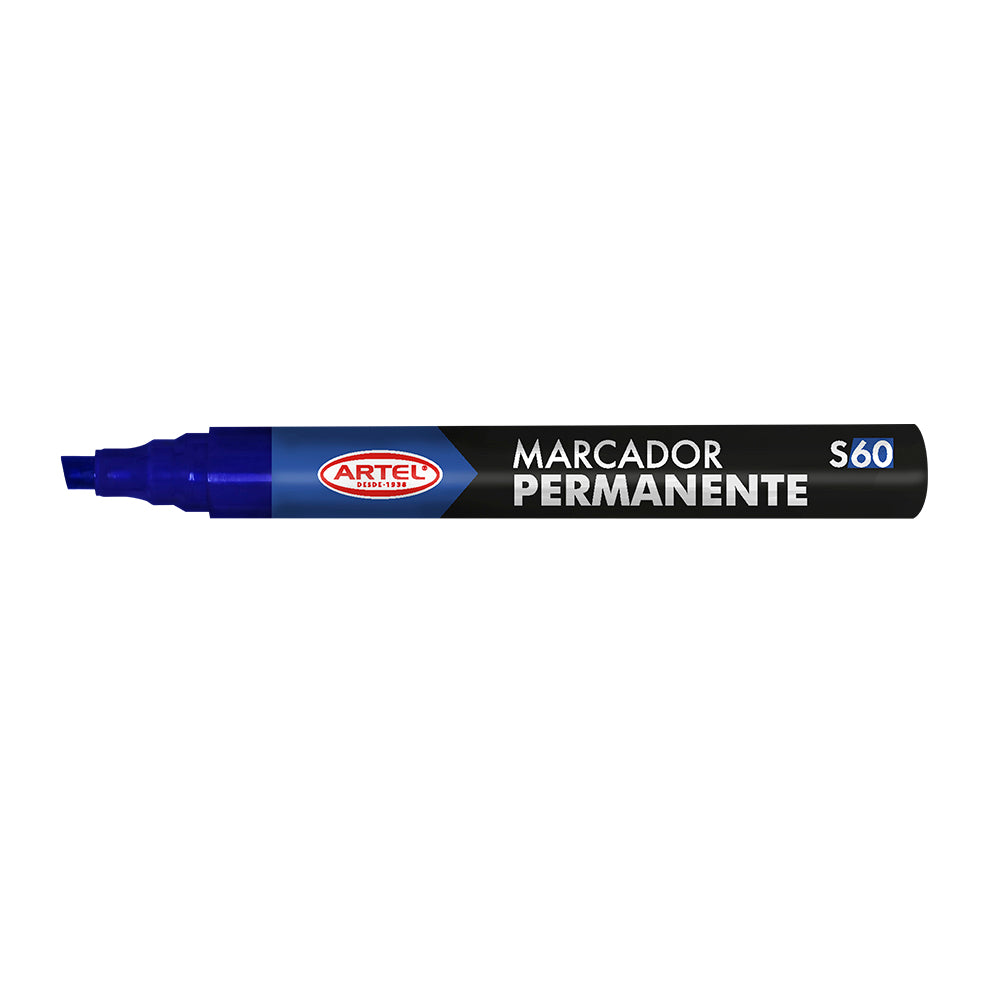 Marcador permanente 60 pta bisel negro Artel – Nacional Librería
