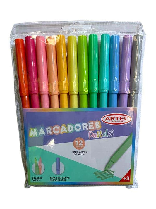 Est. 12 marcadores ARTEL Pastel 12 col