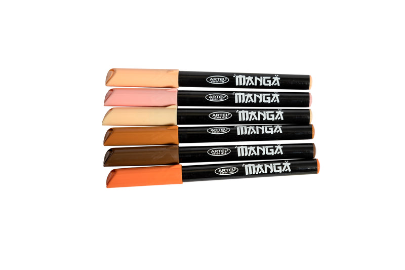Estuche Marcadores Brush Artel 6 Colores Retrato - Nacional Librería