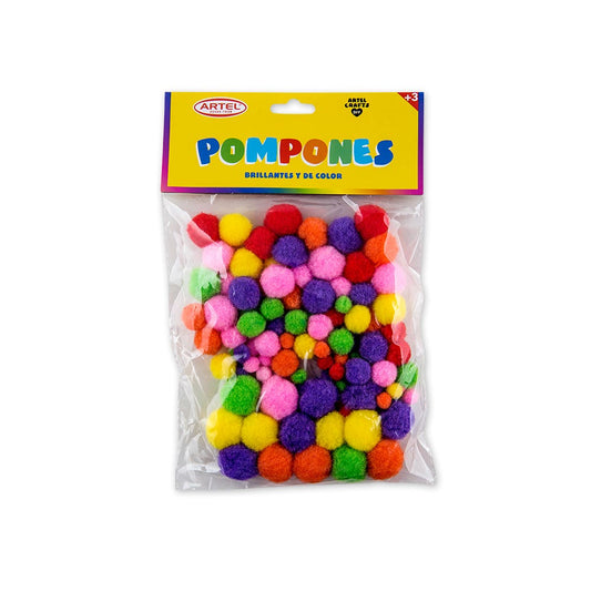 Pompones - Colores Solidos y Brillantes
