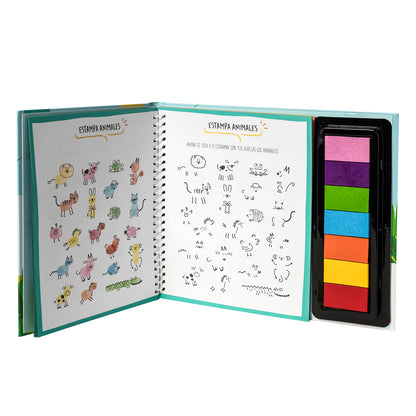 Libro de dibujos con huellas dactilares Artel