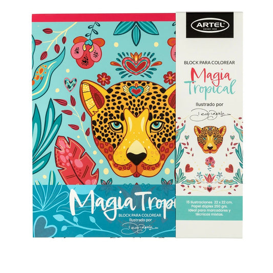 Block para colorear Magia Tropical