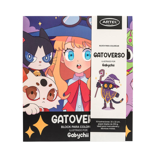 Block Para Colorear Artel Gatoverso