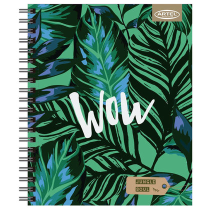 Cuaderno Universitario Jungle Soul 100 Hojas 7Mm Hojas Diseño Aleatorio Artel
