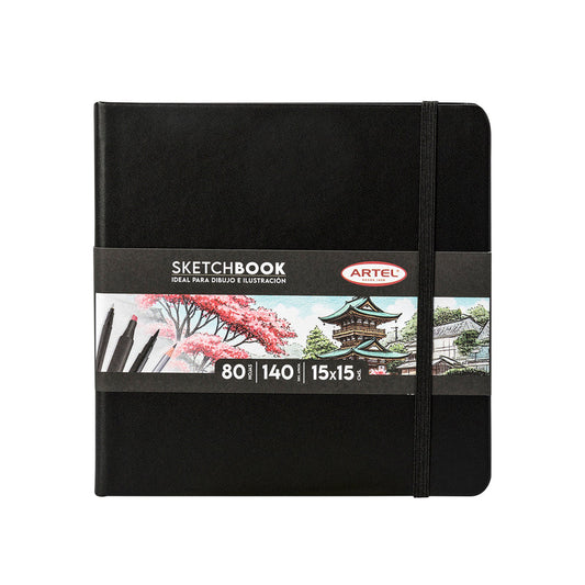 Sketchbook Artel 15X15 Negro