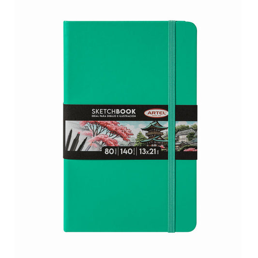 Sketchbook Artel 13X21 Verde