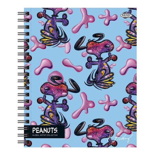Cuaderno Universitario Snoopy 100 Hojas 7Mm Hojas Diseño Aleatorio Artel