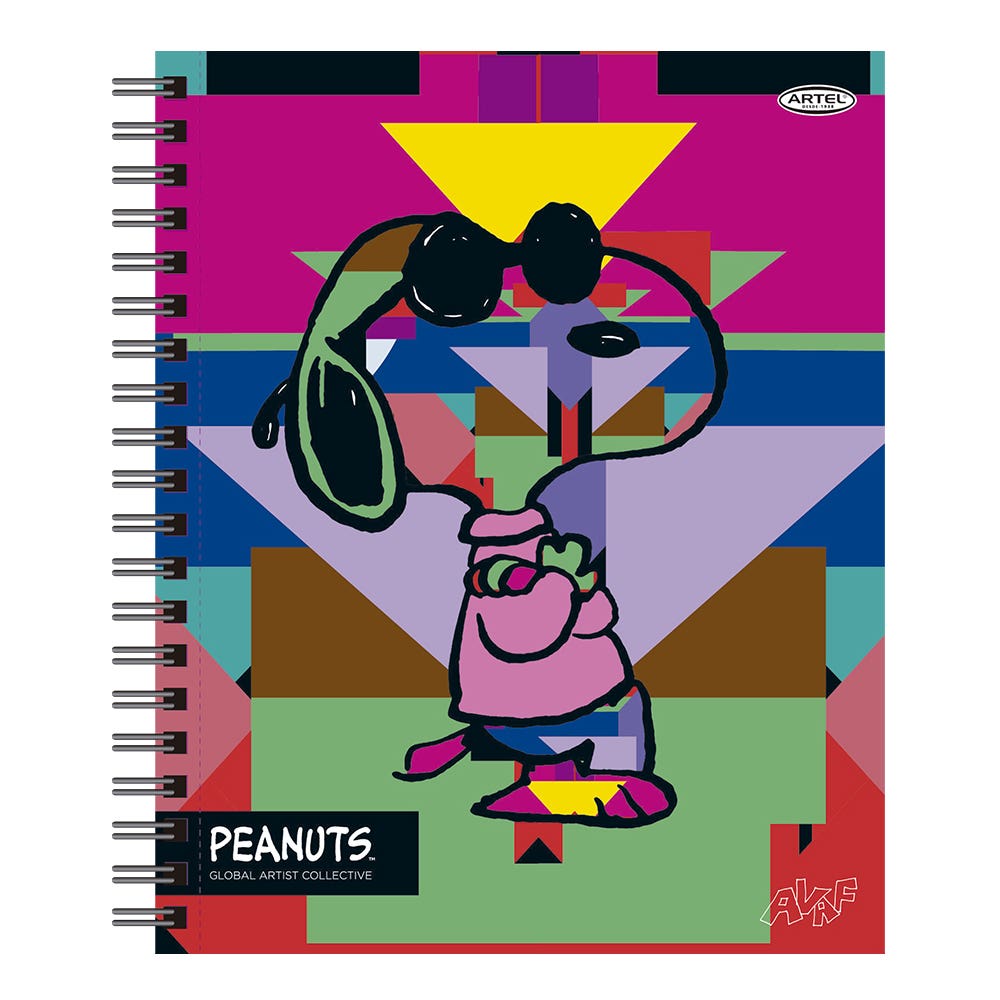Cuaderno Universitario Snoopy 100 Hojas 7Mm Hojas Diseño Aleatorio Artel