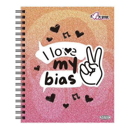 Cuaderno Universitario K-Pop 100 Hojas 7Mm Hojas Diseño Aleatorio Artel
