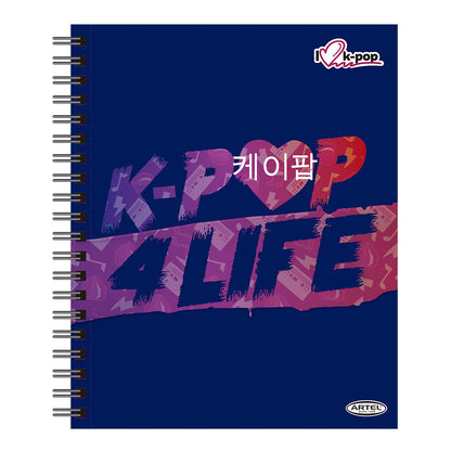 Cuaderno Universitario K-Pop 100 Hojas 7Mm Hojas Diseño Aleatorio Artel