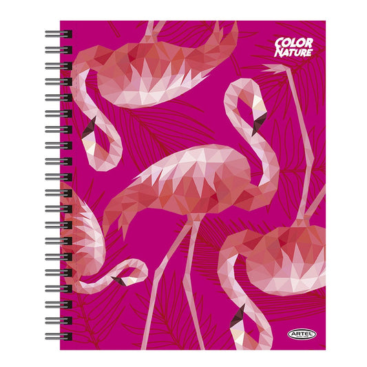 Cuaderno Universitario Animal Color 100 Hojas 7Mm Hojas Diseño Aleatorio Artel