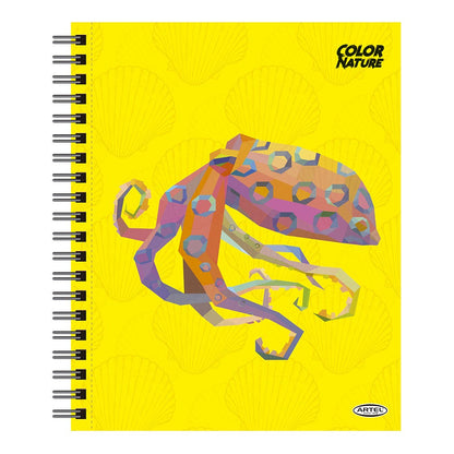 Cuaderno Universitario Animal Color 100 Hojas 7Mm Hojas Diseño Aleatorio Artel