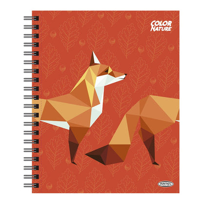 Cuaderno Universitario Animal Color 100 Hojas 7Mm Hojas Diseño Aleatorio Artel