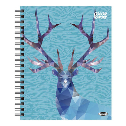 Cuaderno Universitario Animal Color 100 Hojas 7Mm Hojas Diseño Aleatorio Artel